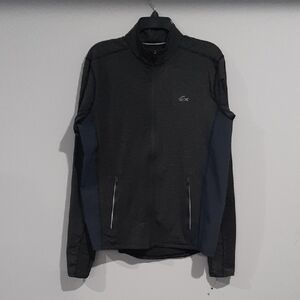 Lacoste Men's Charcoal and Grey Performance Jacket